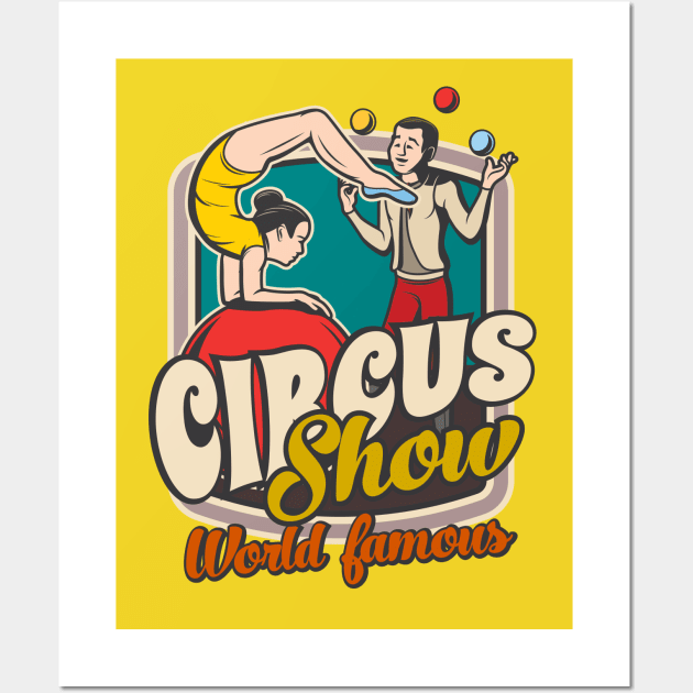 World Famous Circus malabarists Wall Art by SpaceWiz95